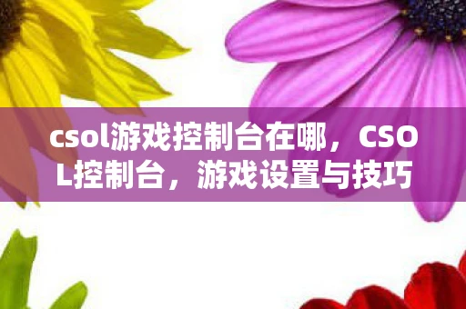 csol游戏控制台在哪,CSOL控制台,游戏设置与技巧资讯 csol游戏控制台在哪,CSOL控制台,游戏设置与技巧资讯