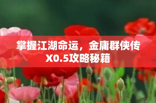 掌握江湖命运,金庸群侠传X0.5攻略秘籍 掌握江湖命运,金庸群侠传X0.5攻略秘籍
