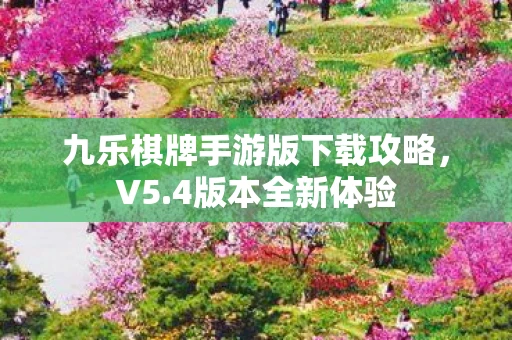 九乐棋牌手游版下载攻略，V5.4版本全新体验