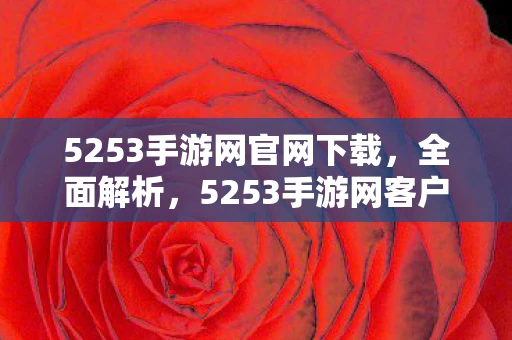 5253手游网官网下载，全面解析，5253手游网客户端下载及使用体验 v1.2.2 VIP特权版
