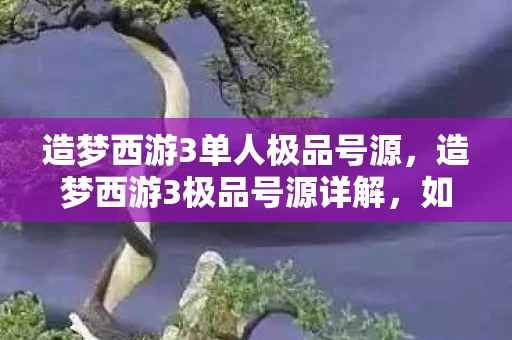 造梦西游3单人极品号源,造梦西游3极品号源详解,如何使用并发挥最大效益 造梦西游3单人极品号源,造梦西游3极品号源详解,如何使用并发挥最大效益