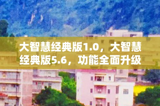 大智慧经典版1.0，大智慧经典版5.6，功能全面升级，助力你的股票投资之旅