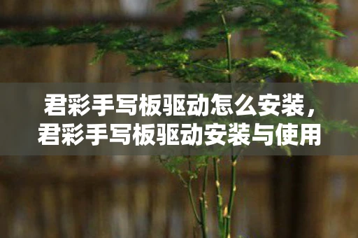 君彩手写板驱动怎么安装，君彩手写板驱动安装与使用教程