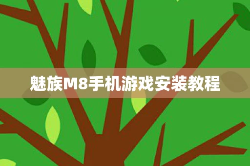 魅族M8手机游戏安装教程图片