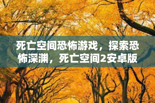 死亡空间恐怖游戏，探索恐怖深渊，死亡空间2安卓版深度体验