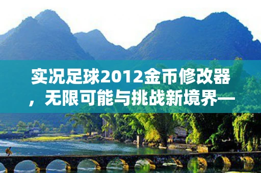 实况足球2012金币修改器，无限可能与挑战新境界—实况足球2010金钱修改器的探索之旅