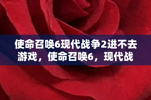 使命召唤6现代战争2进不去游戏，使命召唤6，现代战争2无法启动的解决之道