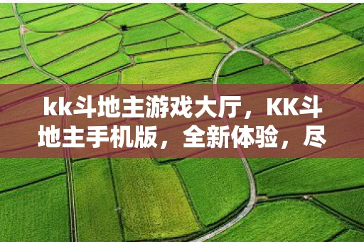 kk斗地主游戏大厅，KK斗地主手机版，全新体验，尽在其中！