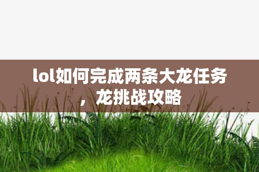 lol如何完成两条大龙任务,龙挑战攻略 lol如何完成两条大龙任务,龙挑战攻略