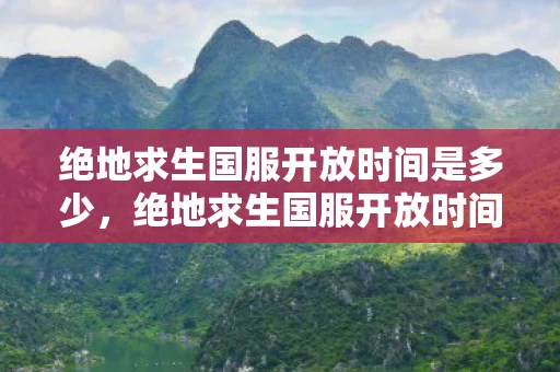 绝地求生国服开放时间是多少，绝地求生国服开放时间揭晓，玩家期待已久的好消息！