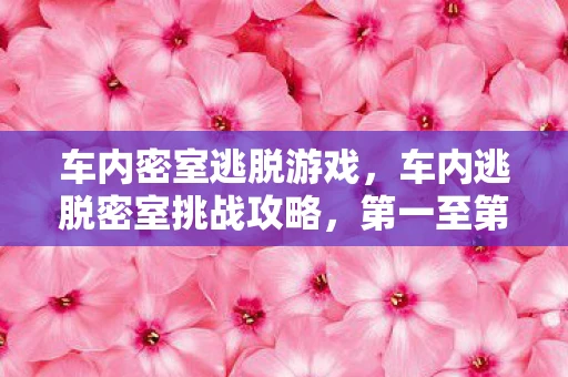 车内密室逃脱游戏，车内逃脱密室挑战攻略，第一至第四关终极指南