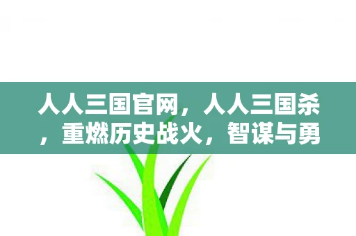 人人三国官网,人人三国杀,重燃历史战火,智谋与勇气的较量 人人三国官网,人人三国杀,重燃历史战火,智谋与勇气的较量