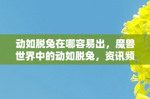 动如脱兔在哪容易出，魔兽世界中的动如脱兔，资讯频道介绍与深度解析