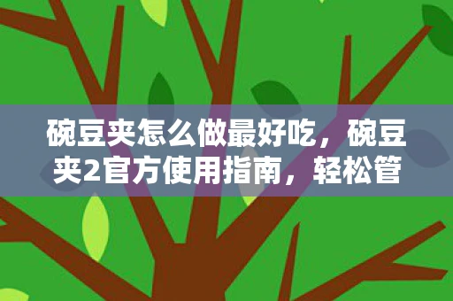 碗豆夹怎么做最好吃,碗豆夹2官方使用指南,轻松管理你的文件 碗豆夹怎么做最好吃,碗豆夹2官方使用指南,轻松管理你的文件