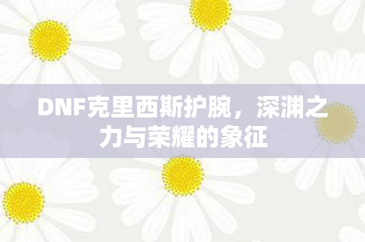 深渊之力与荣耀的象征图片
