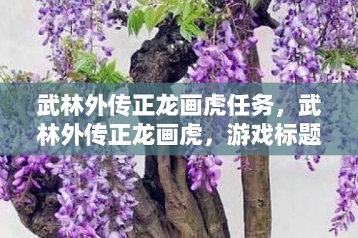 武林外传正龙画虎任务，武林外传正龙画虎，游戏标题深度解析与资讯频道
