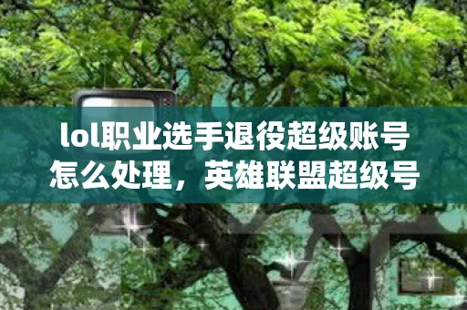 lol职业选手退役超级账号怎么处理,英雄联盟超级号退役后还会存在吗?这是许多热爱英雄联盟的玩家对于超级号命运的疑问。今天,我们就来详细探讨一下关于英雄联盟超级号退役后的相关问题 lol职业选手退役超级账号怎么处理,英雄联盟超级号退役后还会存在吗?这是许多热爱英雄联盟的玩家对于超级号命运的疑问。今天,我们就来详细探讨一下关于英雄联盟超级号退役后的相关问题