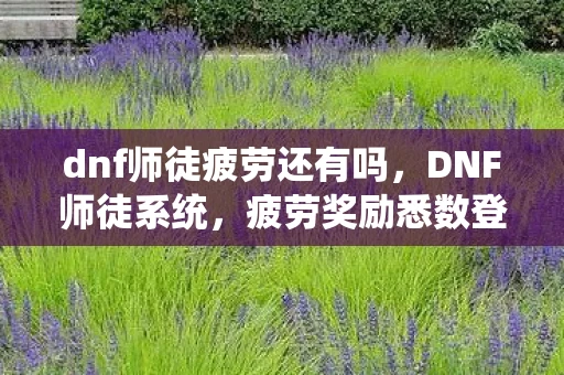 dnf师徒疲劳还有吗,DNF师徒系统,疲劳奖励悉数登场 dnf师徒疲劳还有吗,DNF师徒系统,疲劳奖励悉数登场
