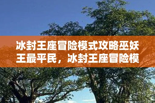 冰封王座冒险模式攻略巫妖王最平民，冰封王座冒险模式，巫妖王攻略详解