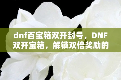 dnf百宝箱双开封号，DNF双开宝箱，解锁双倍奖励的秘诀