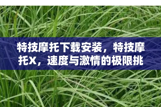 特技摩托下载安装,特技摩托X,速度与激情的极限挑战 特技摩托下载安装,特技摩托X,速度与激情的极限挑战