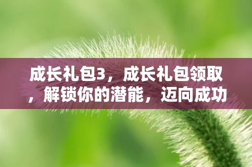 成长礼包3,成长礼包领取,解锁你的潜能,迈向成功之路 成长礼包3,成长礼包领取,解锁你的潜能,迈向成功之路