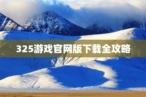 325游戏官网版下载全攻略