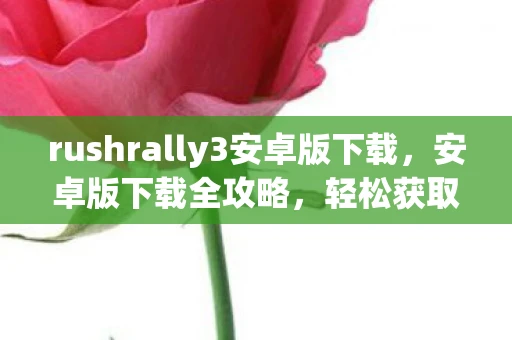 rushrally3安卓版下载，安卓版下载全攻略，轻松获取最新应用与游戏