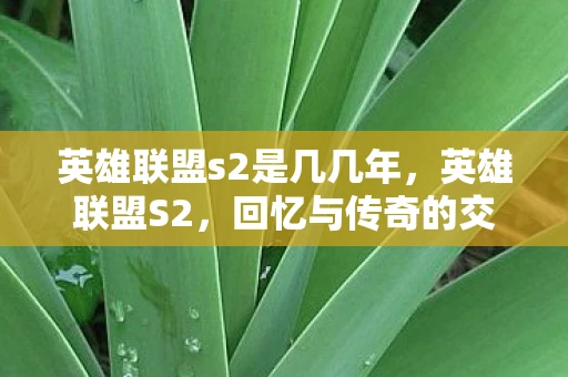 英雄联盟s2是几几年，英雄联盟S2，回忆与传奇的交织
