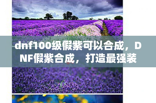 dnf100级假紫可以合成,DNF假紫合成,打造最强装备 dnf100级假紫可以合成,DNF假紫合成,打造最强装备