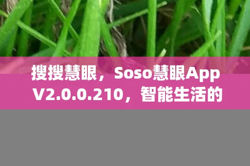 搜搜慧眼，Soso慧眼App V2.0.0.210，智能生活的全新视界