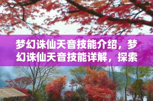梦幻诛仙天音技能介绍，梦幻诛仙天音技能详解，探索神秘的音乐之力