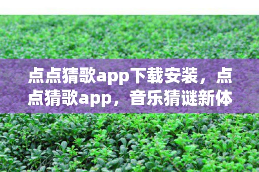 点点猜歌app下载安装,点点猜歌app,音乐猜谜新体验 点点猜歌app下载安装,点点猜歌app,音乐猜谜新体验
