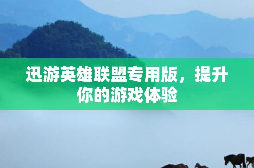迅游英雄联盟专用版图片