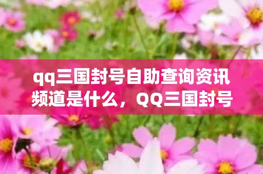 qq三国封号自助查询资讯频道是什么，QQ三国封号自助查询资讯频道
