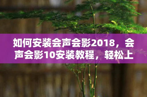 如何安装会声会影2018，会声会影10安装教程，轻松上手，打造你的视频创作之旅