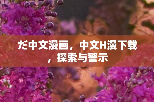 だ中文漫画，中文H漫下载，探索与警示