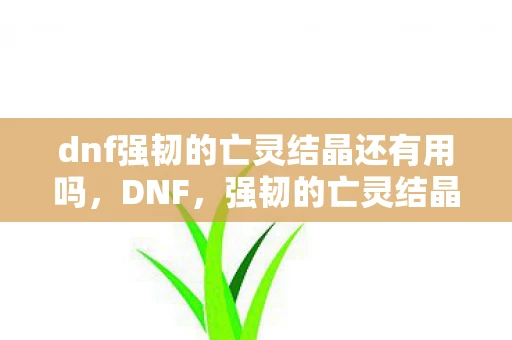 dnf强韧的亡灵结晶还有用吗，DNF，强韧的亡灵结晶—解锁未知力量的神秘钥匙