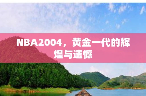 NBA2004，黄金一代的辉煌与遗憾