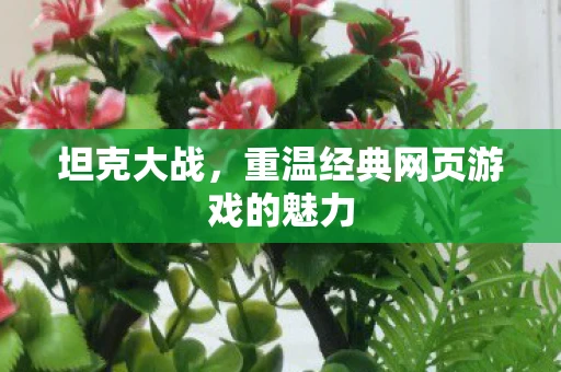 坦克大战，重温经典网页游戏的魅力