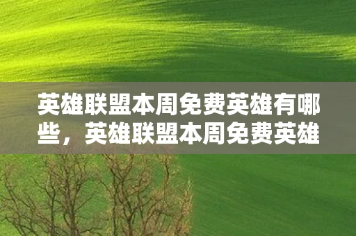 英雄联盟本周免费英雄有哪些，英雄联盟本周免费英雄，解锁你的游戏之旅