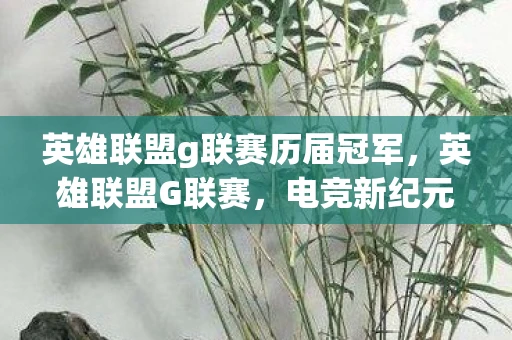 英雄联盟g联赛历届冠军，英雄联盟G联赛，电竞新纪元下的挑战与机遇