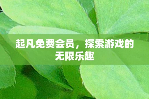 探索游戏的无限乐趣图片