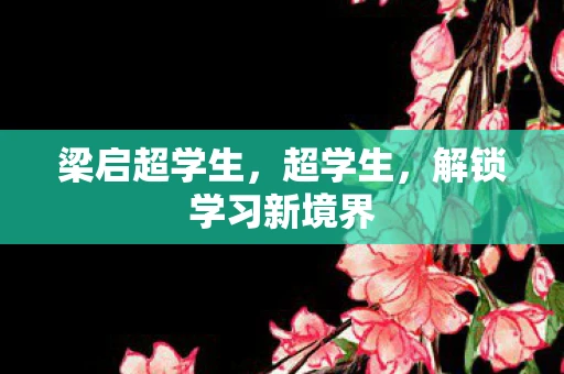 梁启超学生，超学生，解锁学习新境界