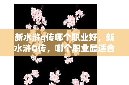 新水浒q传哪个职业好，新水浒Q传，哪个职业最适合你？