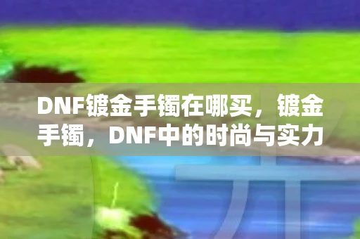 DNF镀金手镯在哪买，镀金手镯，DNF中的时尚与实力并存