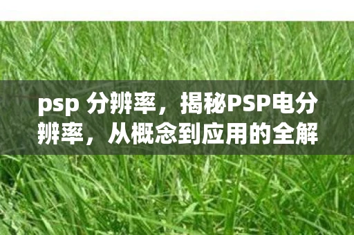 psp 分辨率，揭秘PSP电分辨率，从概念到应用的全解析