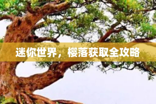 樱落获取全攻略图片