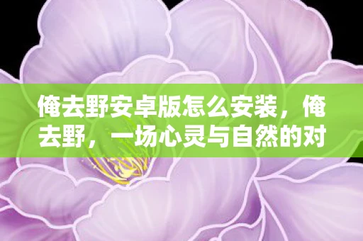 俺去野安卓版怎么安装，俺去野，一场心灵与自然的对话