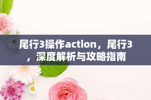 尾行3操作action，尾行3，深度解析与攻略指南